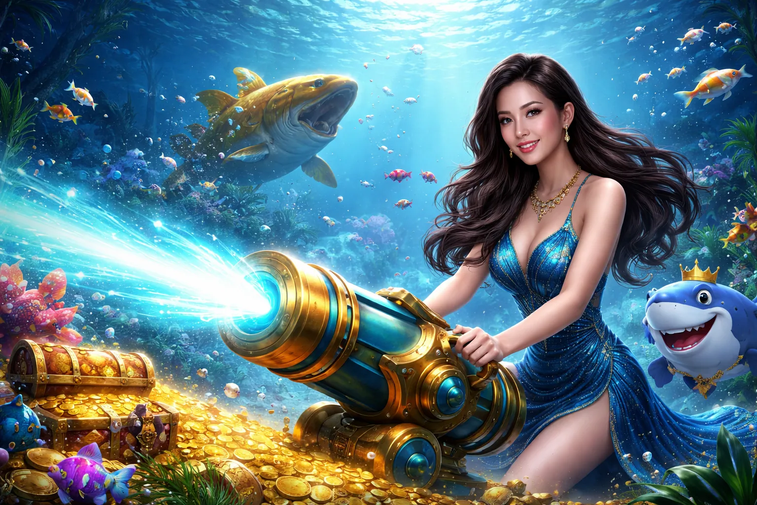 Game bắn cá Thợ Săn Cá với các vòng thưởng đặc biệt, sử dụng f1680 giftcode để chơi